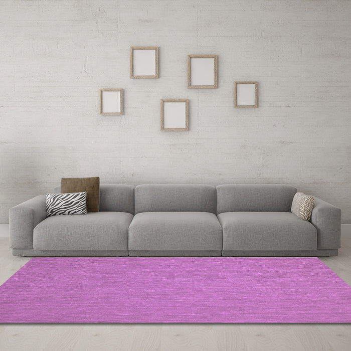 Machine Washable Abstract Purple Contemporary Area Rugs in a Living Room, wshcon236pur