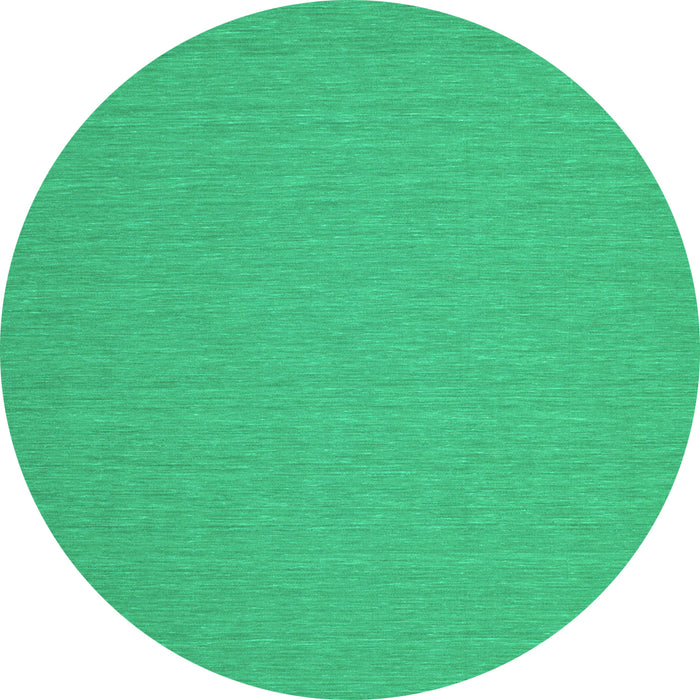 Round Machine Washable Abstract Turquoise Contemporary Area Rugs, wshcon236turq