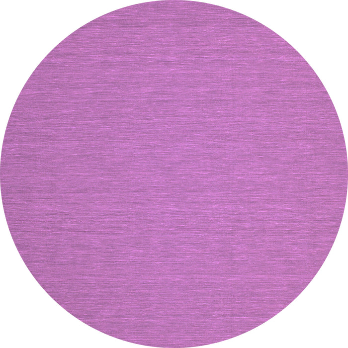 Round Abstract Purple Contemporary Rug, con236pur