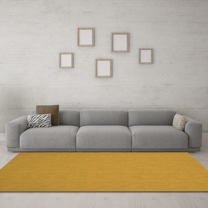 Machine Washable Abstract Orange Contemporary Area Rugs in a Living Room, wshcon236org