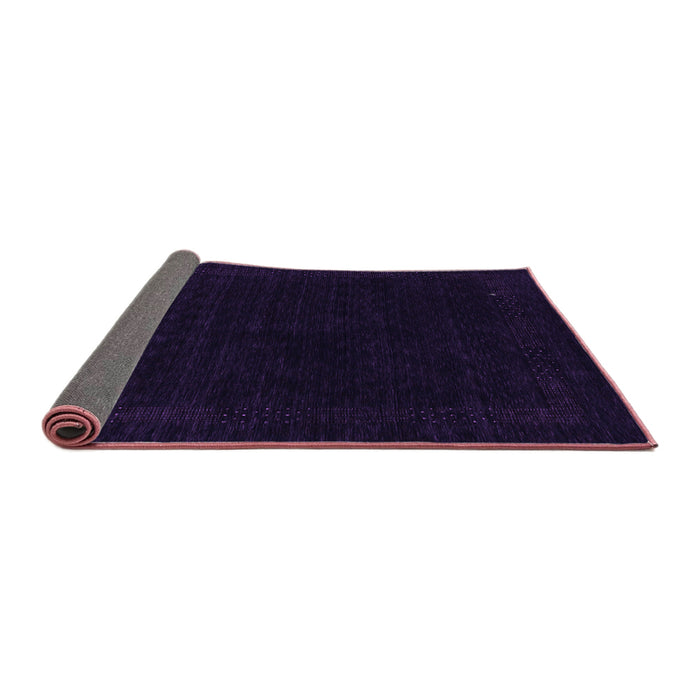 Sideview of Abstract Purple Contemporary Rug, con2370pur