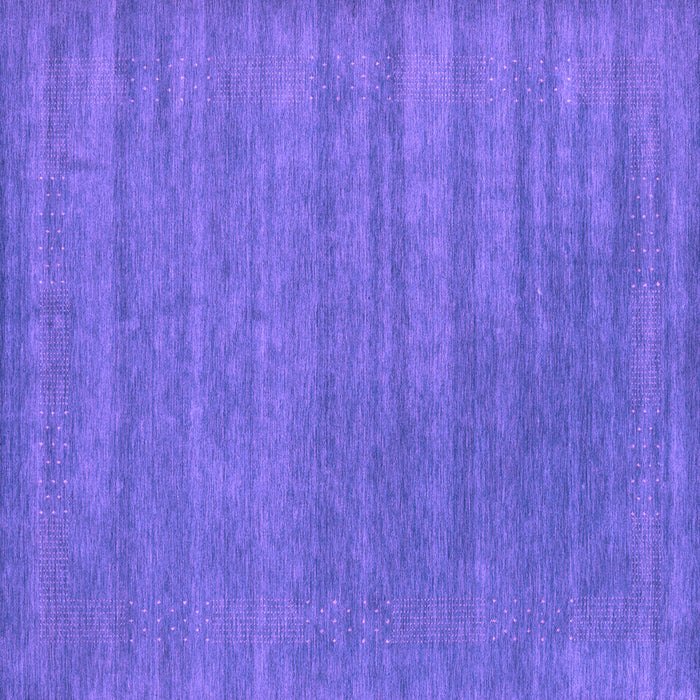 Square Machine Washable Abstract Purple Contemporary Area Rugs, wshcon2371pur