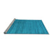 Sideview of Machine Washable Abstract Light Blue Contemporary Rug, wshcon2371lblu