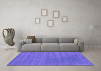 Machine Washable Abstract Purple Contemporary Rug, wshcon2371pur