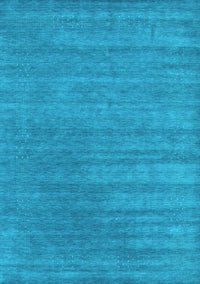 Abstract Light Blue Contemporary Rug, con2371lblu