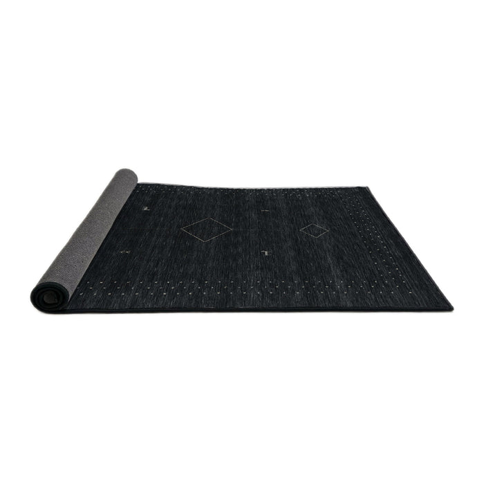 Thickness of Contemporary Gunmetal Green Modern Rug, con2372