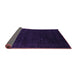 Sideview of Abstract Purple Contemporary Rug, con2372pur