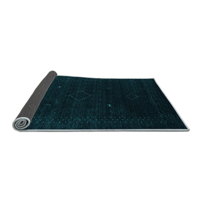 Sideview of Abstract Light Blue Contemporary Rug, con2372lblu