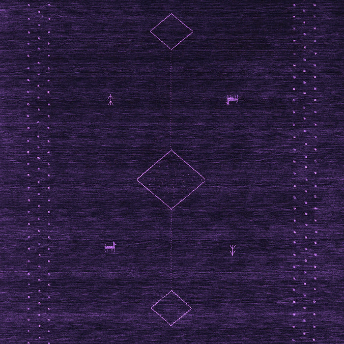 Abstract Purple Contemporary Rug, con2372pur