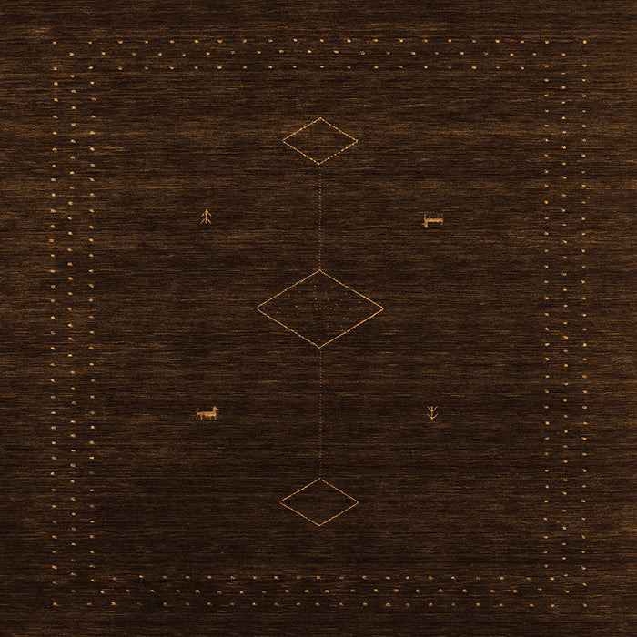 Round Machine Washable Abstract Orange Contemporary Area Rugs, wshcon2372org