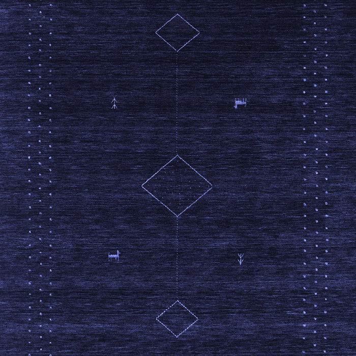 Machine Washable Abstract Blue Contemporary Rug, wshcon2372blu