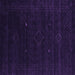 Square Abstract Purple Contemporary Rug, con2372pur