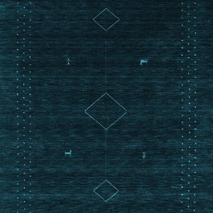 Machine Washable Abstract Light Blue Contemporary Rug, wshcon2372lblu