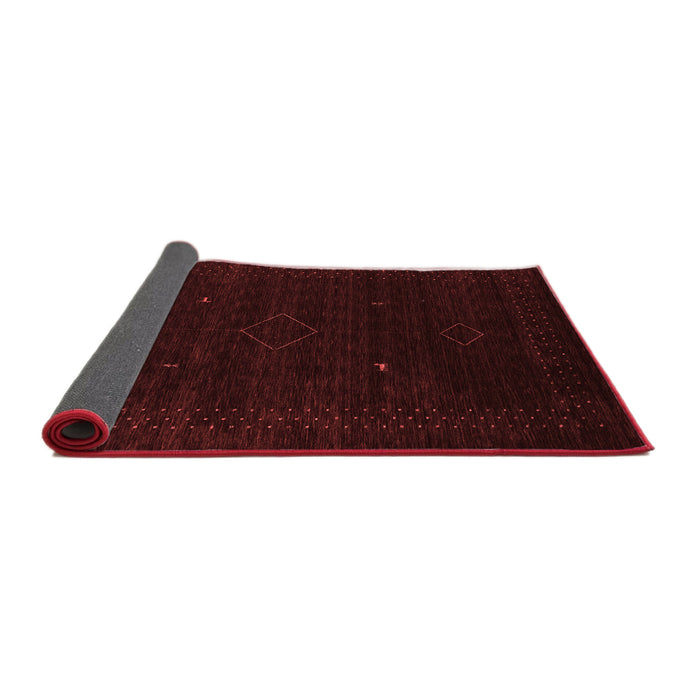 Abstract Red Contemporary Area Rugs