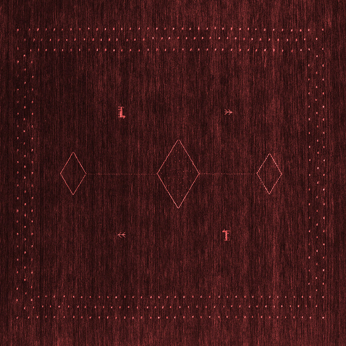 Abstract Red Contemporary Rug, con2372red