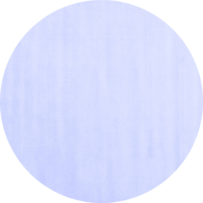 Round Solid Blue Modern Rug, con2373blu