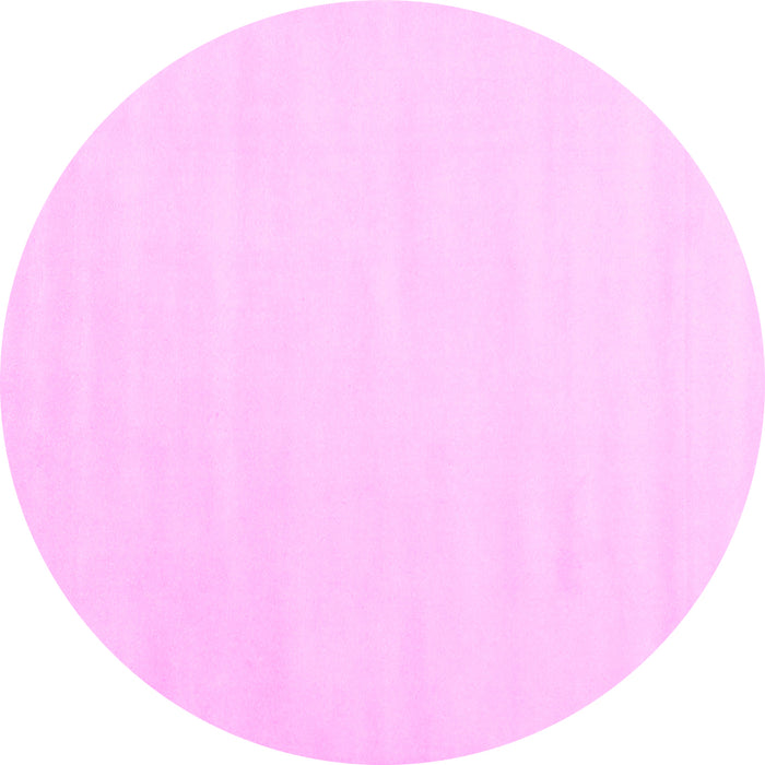 Round Solid Pink Modern Rug, con2373pnk