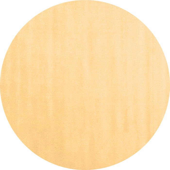 Round Machine Washable Solid Brown Modern Rug, wshcon2373brn