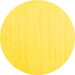 Round Solid Yellow Modern Rug, con2373yw