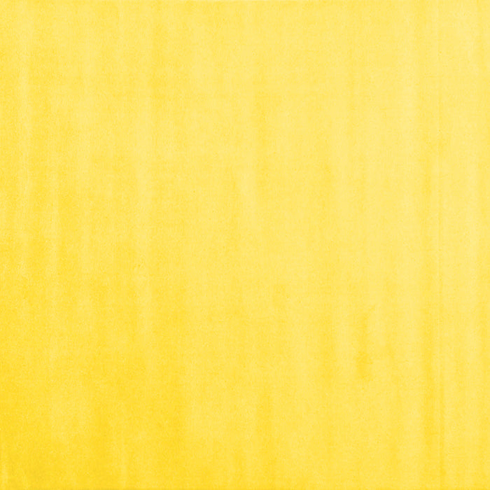 Square Solid Yellow Modern Rug, con2373yw