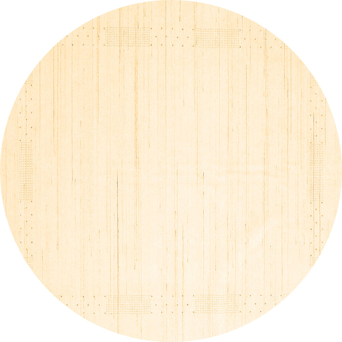 Round Solid Brown Modern Rug, con2374brn