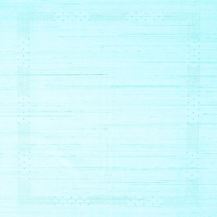 Square Solid Light Blue Modern Rug, con2374lblu