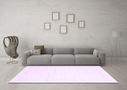 Machine Washable Solid Purple Modern Area Rugs in a Living Room, wshcon2374pur