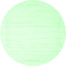 Round Solid Emerald Green Modern Rug, con2374emgrn