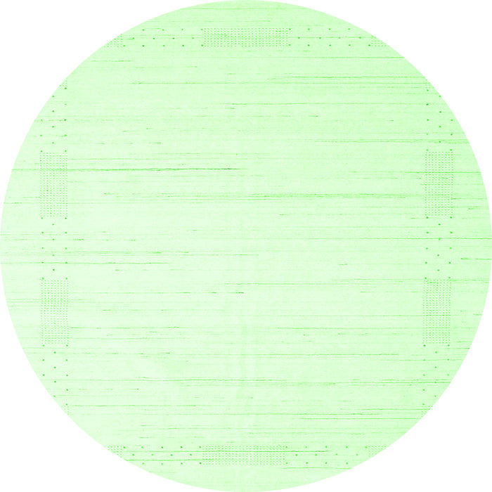 Machine Washable Solid Green Modern Area Rugs, wshcon2374grn