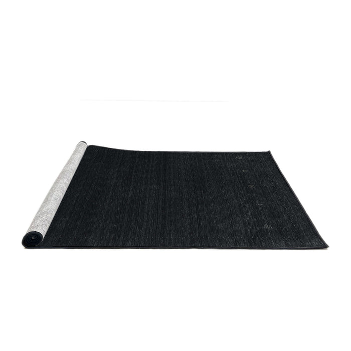 Serging Thickness of Machine Washable Contemporary Gunmetal Green Rug, wshcon2375