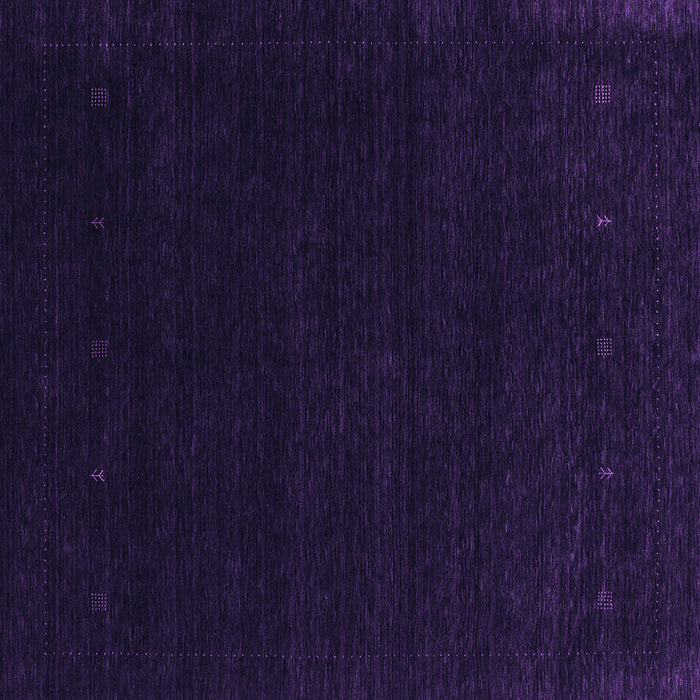 Square Machine Washable Abstract Purple Contemporary Area Rugs, wshcon2375pur