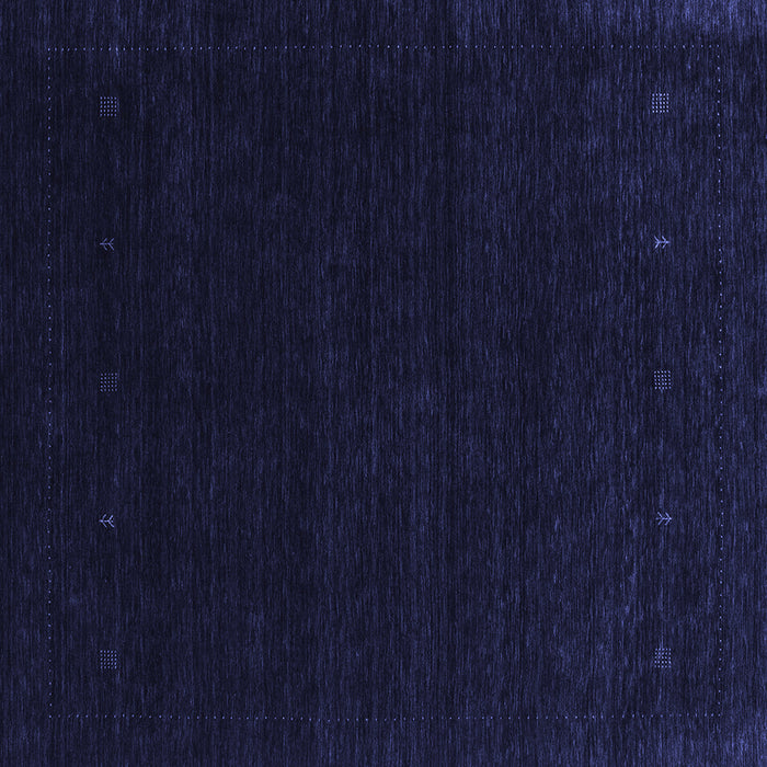 Square Abstract Blue Contemporary Rug, con2375blu