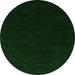 Square Abstract Green Contemporary Rug, con2375grn