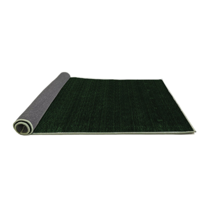 Sideview of Abstract Emerald Green Contemporary Rug, con2375emgrn
