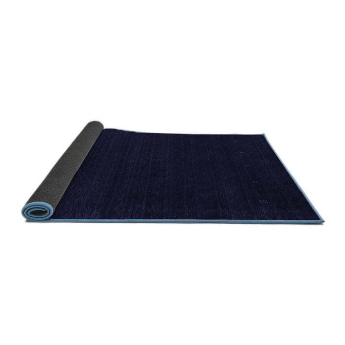 Sideview of Abstract Blue Contemporary Rug, con2375blu