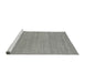 Serging Thickness of Machine Washable Contemporary Dark Gray Rug, wshcon2376