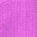 Square Machine Washable Abstract Pink Contemporary Rug, wshcon2376pnk