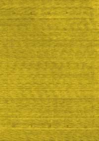 Abstract Yellow Contemporary Rug, con2376yw