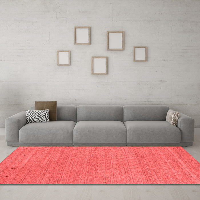 Contemporary Red Washable Rugs