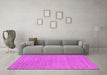 Machine Washable Abstract Pink Contemporary Rug in a Living Room, wshcon2376pnk