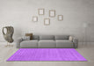 Machine Washable Abstract Purple Contemporary Area Rugs in a Living Room, wshcon2376pur