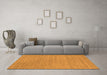 Machine Washable Abstract Orange Contemporary Area Rugs in a Living Room, wshcon2376org