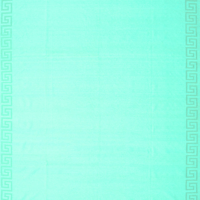 Machine Washable Solid Turquoise Modern Area Rugs, wshcon2377turq