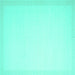 Square Solid Turquoise Modern Rug, con2377turq