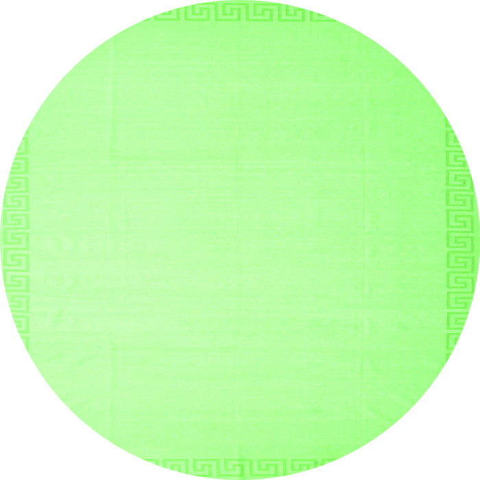 Square Solid Green Modern Rug, con2377grn