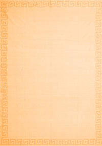 Solid Orange Modern Rug, con2377org