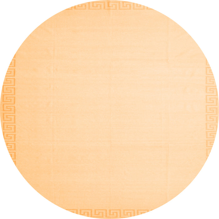 Square Solid Orange Modern Rug, con2377org