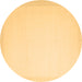 Round Solid Brown Modern Rug, con2377brn