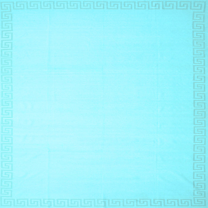 Square Solid Light Blue Modern Rug, con2377lblu