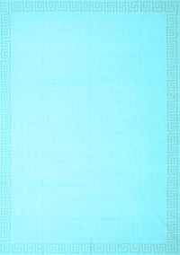 Solid Light Blue Modern Rug, con2377lblu